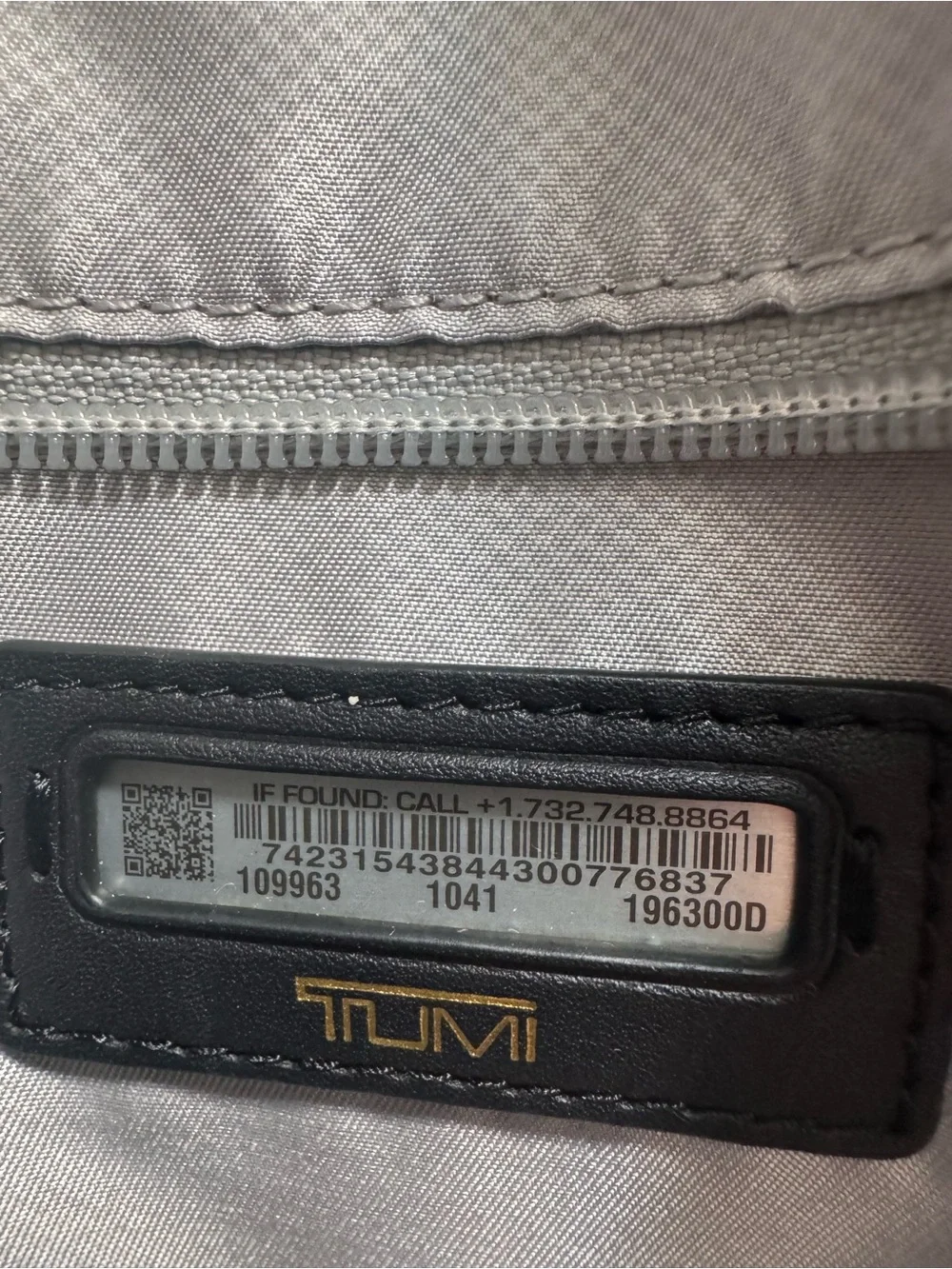 TUMI Voyageur Carson Backpack Black Gold Nylon 109963 Laptop Travel Bag